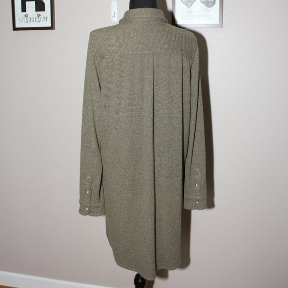 Faherty Olive Long Sleeve Dress - Picture 4 of 10